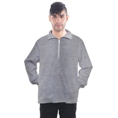 Aluminum Textures, Horizontal Metal Texture, Gray Metal Plate Men s Half Zip Pullover by nateshop