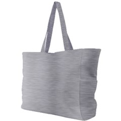 Aluminum Textures, Horizontal Metal Texture, Gray Metal Plate Simple Shoulder Bag by nateshop