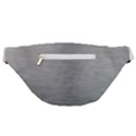 Aluminum Textures, Horizontal Metal Texture, Gray Metal Plate Fanny Pack View2