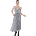 Aluminum Textures, Horizontal Metal Texture, Gray Metal Plate Tie Back Maxi Dress View1