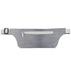 Aluminum Textures, Horizontal Metal Texture, Gray Metal Plate Active Waist Bag by nateshop