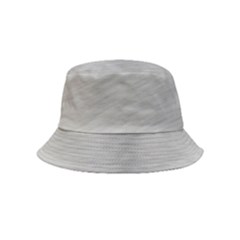 Aluminum Textures, Horizontal Metal Texture, Gray Metal Plate Inside Out Bucket Hat (kids)