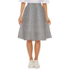 Aluminum Textures, Horizontal Metal Texture, Gray Metal Plate Classic Short Skirt by nateshop