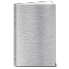 Aluminum Textures, Horizontal Metal Texture, Gray Metal Plate 8  X 10  Hardcover Notebook by nateshop