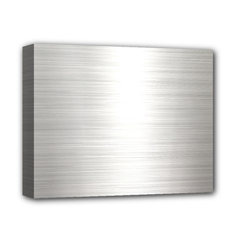 Aluminum Textures, Polished Metal Plate Deluxe Canvas 14  X 11  (stretched) by nateshop