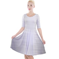 Aluminum Textures, Polished Metal Plate Quarter Sleeve A-line Dress by nateshop