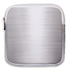 Aluminum Textures, Polished Metal Plate Mini Square Pouch by nateshop