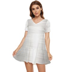 Aluminum Textures, Polished Metal Plate Tiered Short Sleeve Babydoll Dress by nateshop