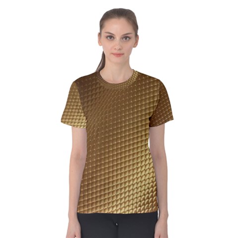 Gold, Golden Background ,aesthetic Women s Cotton T-shirt by nateshop