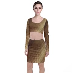 Gold, Golden Background ,aesthetic Top And Skirt Sets by nateshop