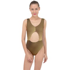 Gold, Golden Background ,aesthetic Center Cut Out Swimsuit by nateshop