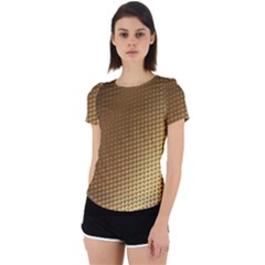 Gold, Golden Background ,aesthetic Back Cut Out Sport T-shirt by nateshop