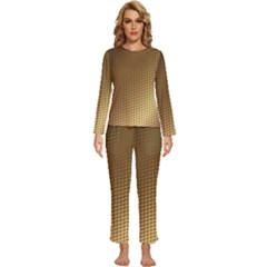 Gold, Golden Background ,aesthetic Womens  Long Sleeve Lightweight Pajamas Set by nateshop