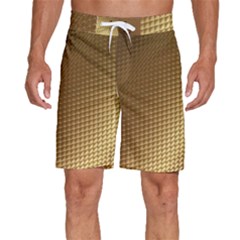 Gold, Golden Background ,aesthetic Men s Beach Shorts by nateshop