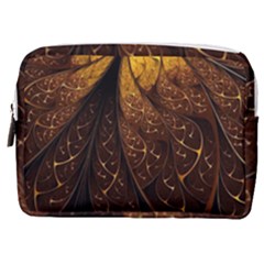 Gold, Golden Background Make Up Pouch (medium)