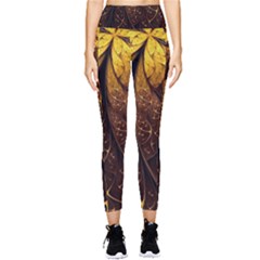 Gold, Golden Background Pocket Leggings  by nateshop