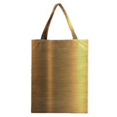 Golden Textures Polished Metal Plate, Metal Textures Classic Tote Bag by nateshop