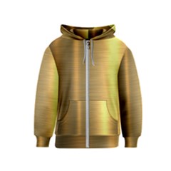 Golden Textures Polished Metal Plate, Metal Textures Kids  Zipper Hoodie by nateshop