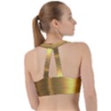 Golden Textures Polished Metal Plate, Metal Textures Sweetheart Sports Bra View2