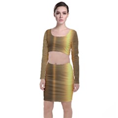 Golden Textures Polished Metal Plate, Metal Textures Top And Skirt Sets by nateshop