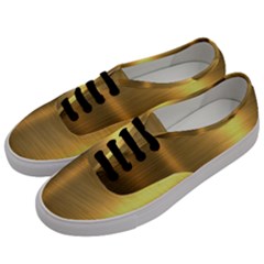 Golden Textures Polished Metal Plate, Metal Textures Men s Classic Low Top Sneakers by nateshop