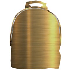 Golden Textures Polished Metal Plate, Metal Textures Mini Full Print Backpack by nateshop