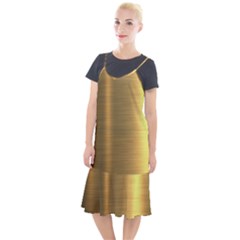 Golden Textures Polished Metal Plate, Metal Textures Camis Fishtail Dress by nateshop