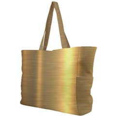 Golden Textures Polished Metal Plate, Metal Textures Simple Shoulder Bag by nateshop