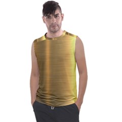 Golden Textures Polished Metal Plate, Metal Textures Men s Regular Tank Top by nateshop