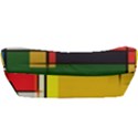 Multicolored Retro Abstraction, Lines Retro Background, Multicolored Mosaic Car Seat Back Cushion  View3