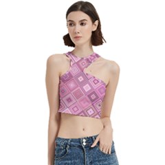 Pink Retro Texture With Rhombus, Retro Backgrounds Cut Out Top by nateshop