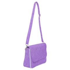 Purple Paper Texture, Paper Background Shoulder Bag With Back Zipper by nateshop