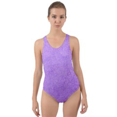 Purple Paper Texture, Paper Background Cut-out Back One Piece Swimsuit by nateshop