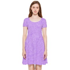 Purple Paper Texture, Paper Background Inside Out Cap Sleeve Dress by nateshop