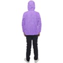 Purple Paper Texture, Paper Background Men s Front Pocket Pullover Windbreaker View2