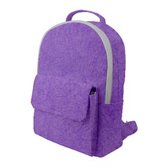 Purple Paper Texture, Paper Background Flap Pocket Backpack (large) by nateshop