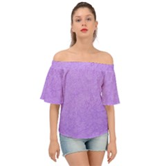 Purple Paper Texture, Paper Background Off Shoulder Short Sleeve Top by nateshop