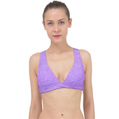 Purple Paper Texture, Paper Background Classic Banded Bikini Top by nateshop