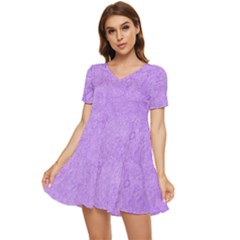 Purple Paper Texture, Paper Background Tiered Short Sleeve Babydoll Dress by nateshop