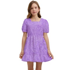 Purple Paper Texture, Paper Background Kids  Short Sleeve Dolly Dress by nateshop