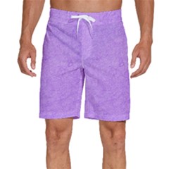 Purple Paper Texture, Paper Background Men s Beach Shorts