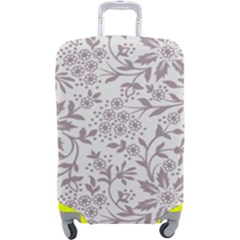 Retro Floral Texture, Beige Floral Retro Background, Vintage Texture Luggage Cover (large) by nateshop