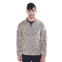 Retro Texture With Ornaments, Vintage Beige Background Men s Windbreaker by nateshop