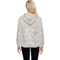 Retro Texture With Ornaments, Vintage Beige Background Women s Lightweight Drawstring Hoodie View4