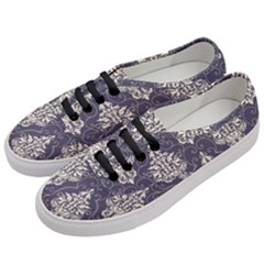 Vintage Texture, Floral Retro Background, Patterns, Women s Classic Low Top Sneakers by nateshop