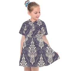 Vintage Texture, Floral Retro Background, Patterns, Kids  Sailor Dress