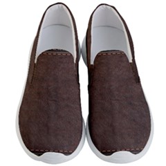 Black Leather Texture Leather Textures, Brown Leather Line Men s Lightweight Slip Ons by nateshop