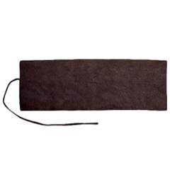 Black Leather Texture Leather Textures, Brown Leather Line Roll Up Canvas Pencil Holder (m) by nateshop