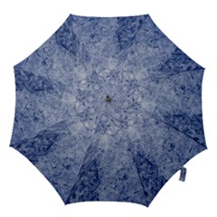 Blue Grunge Texture, Wall Texture, Blue Retro Background Hook Handle Umbrellas (medium) by nateshop