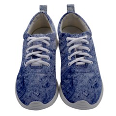 Blue Grunge Texture, Wall Texture, Blue Retro Background Women Athletic Shoes by nateshop